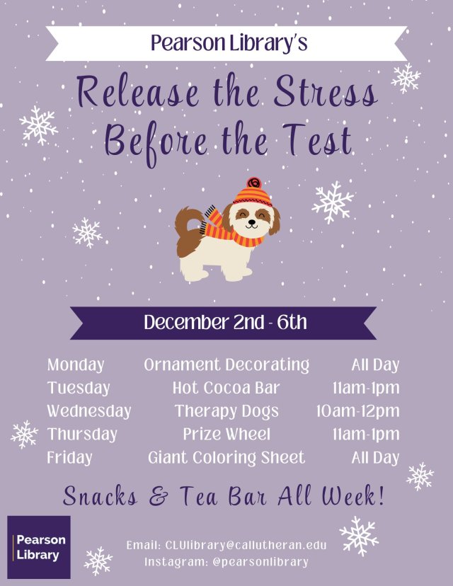 Release the Stress Before the Test