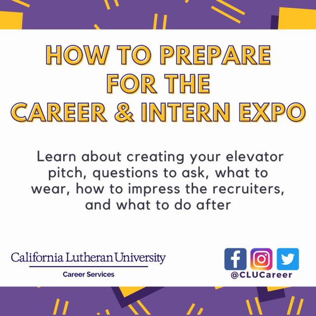 How to Prepare for the Career and Intern Expo