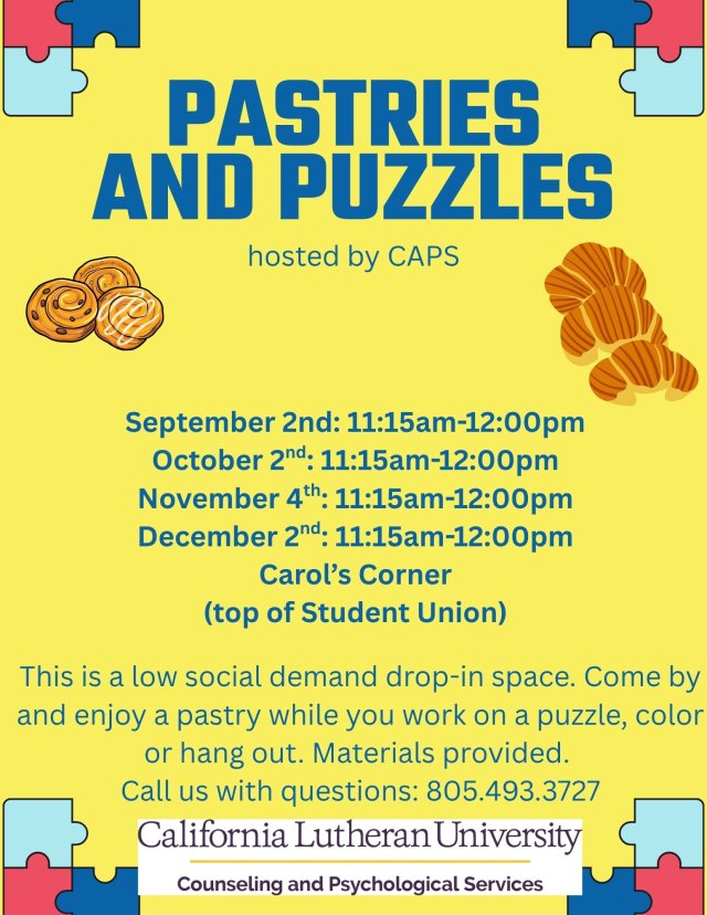 Pastries and Puzzles