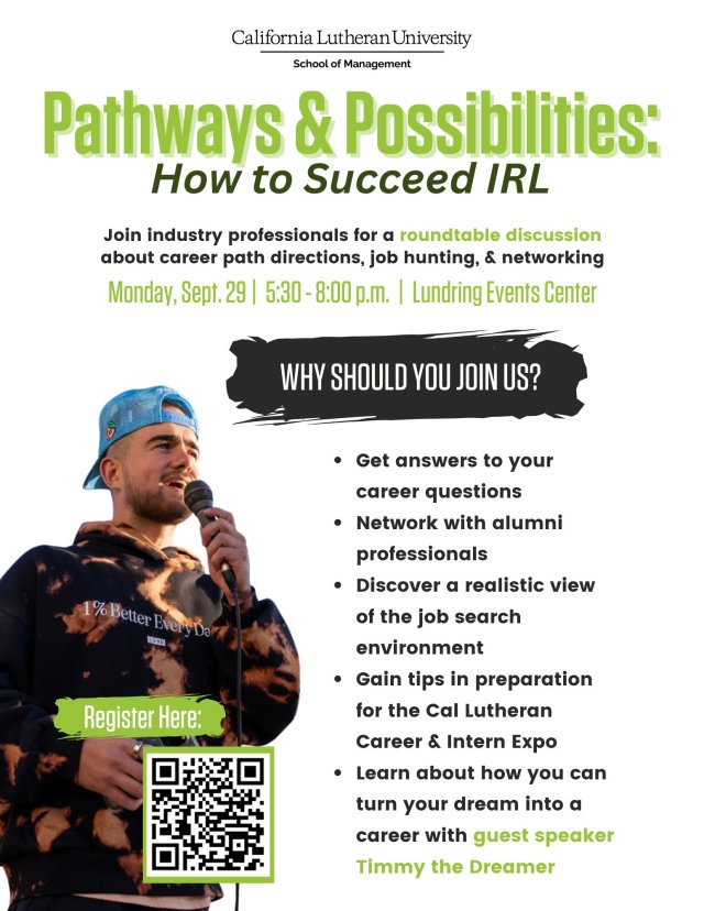 Pathways & Possibilities: How to Succeed IRL