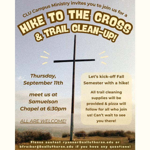 Hike to the Cross and Trail Clean-up