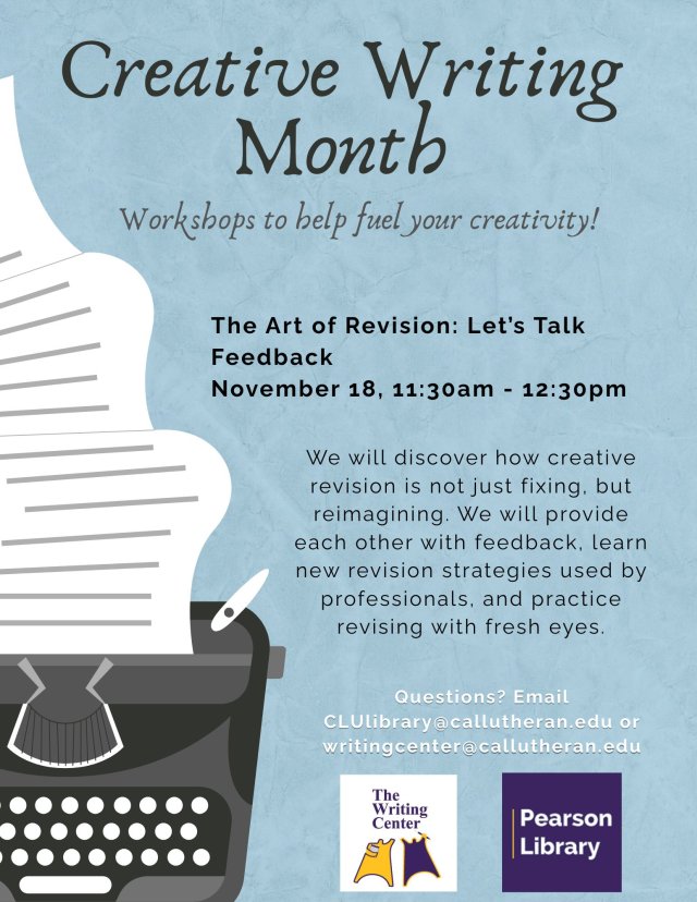 The Art of Revision: Let's Talk Feedback