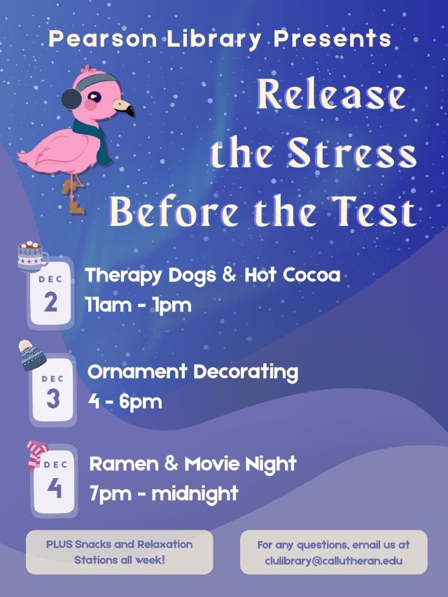 Release the Stress Before the Test