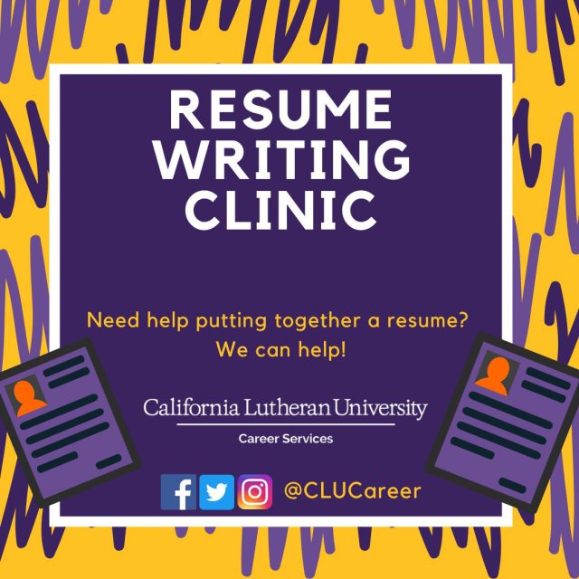 Resume Writing Clinic