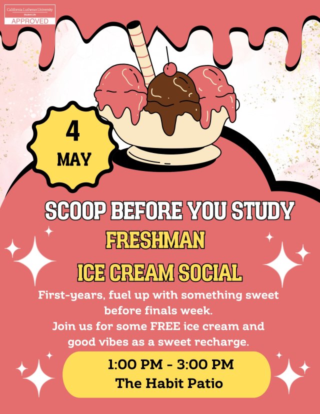 Scoop Before You Study: Freshman Ice-Cream Social