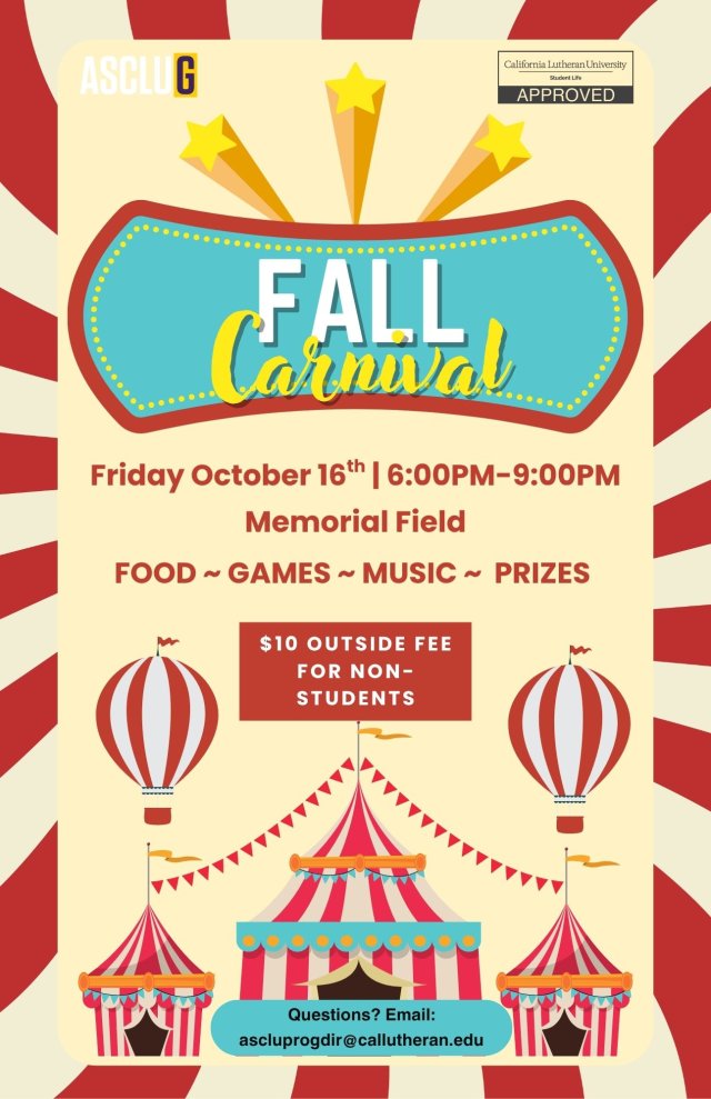 Programs Board Present: ASCLUG Fall Carnival