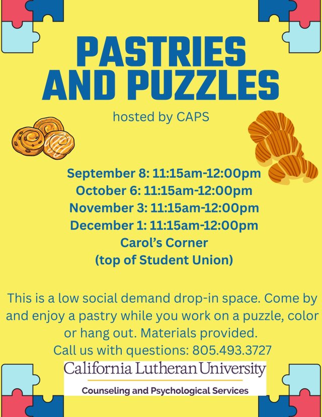 Pastries and Puzzles