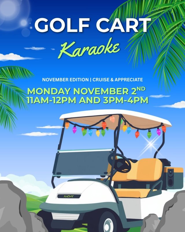 Programs Board present: Golf Cart Karaoke 