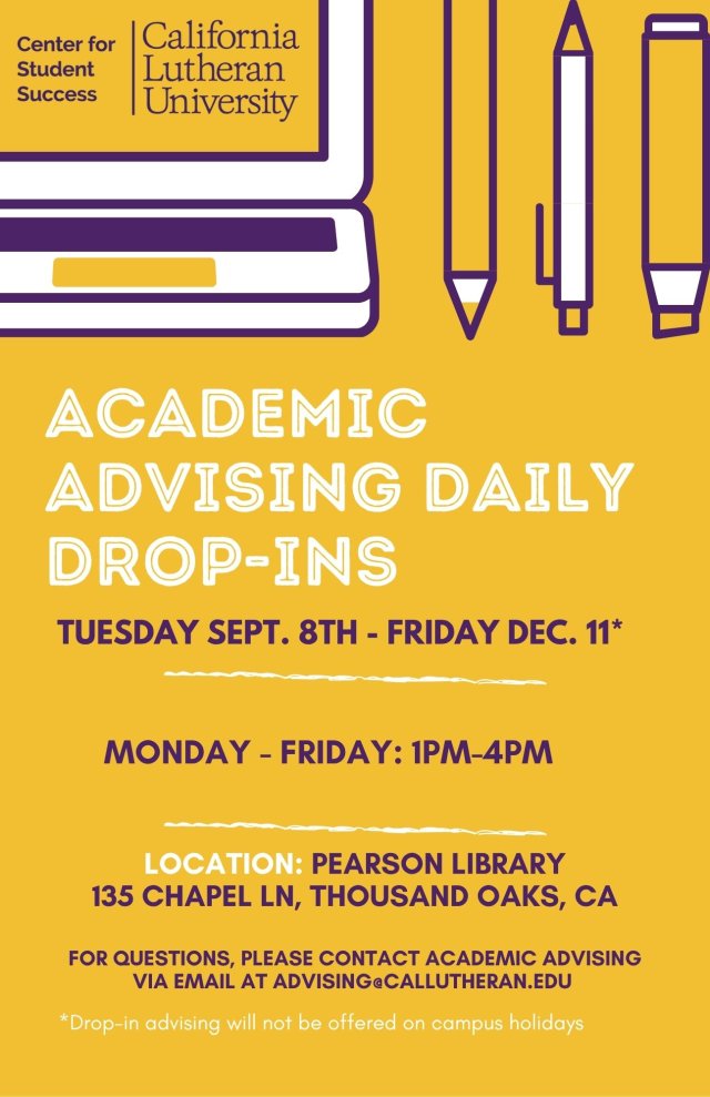Academic Advising Daily Drop-Ins
