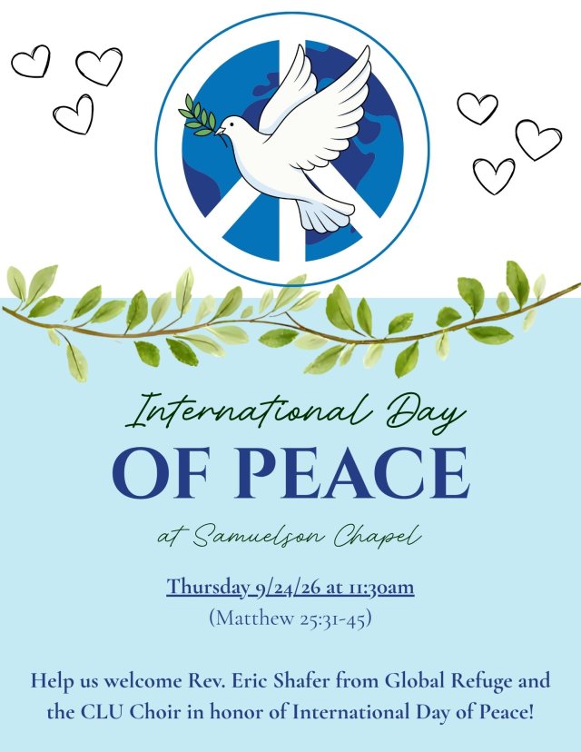 University Chapel- International Day of Peace 