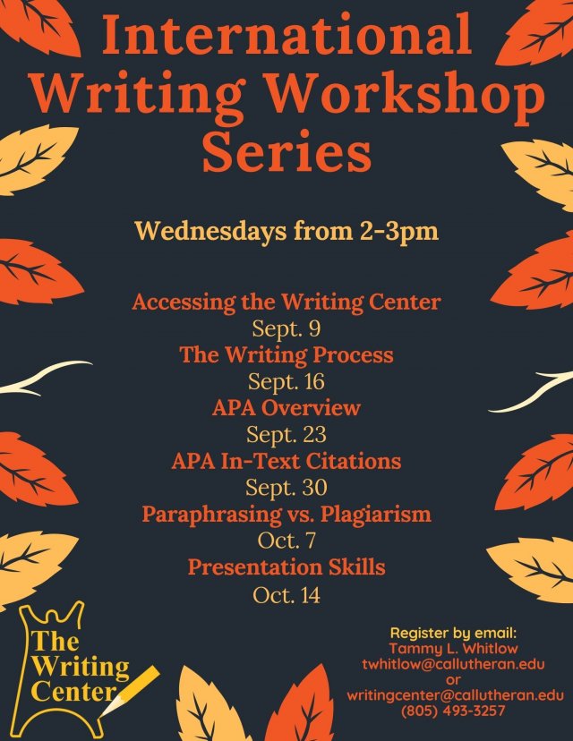 International Writing Workshop: PRESENTATION SKILLS