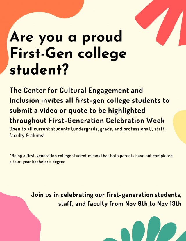First-Generation Celebration Week