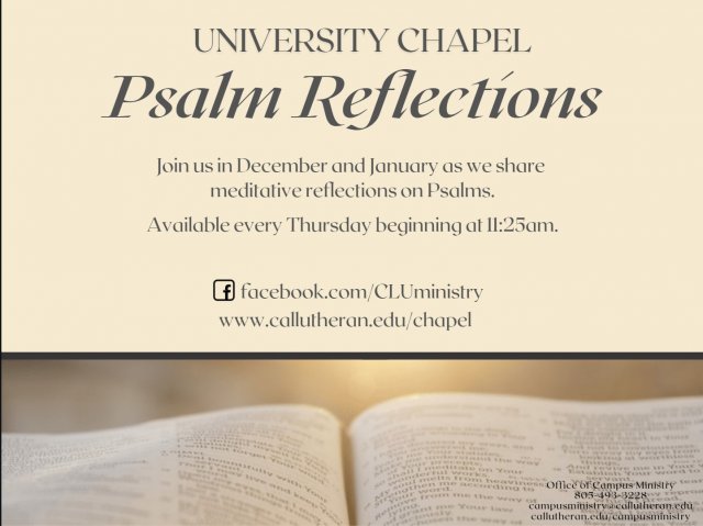 University Chapel Psalm Reflection
