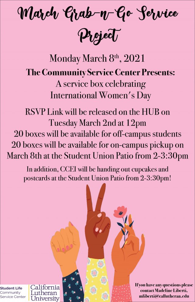 Grab N Go Service Projects RSVP