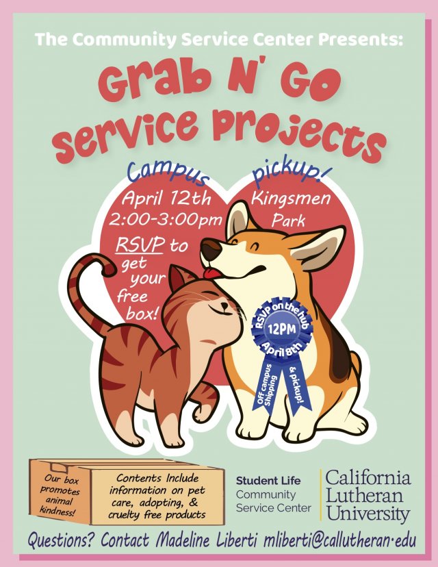April Grab N Go Service Projects RSVP