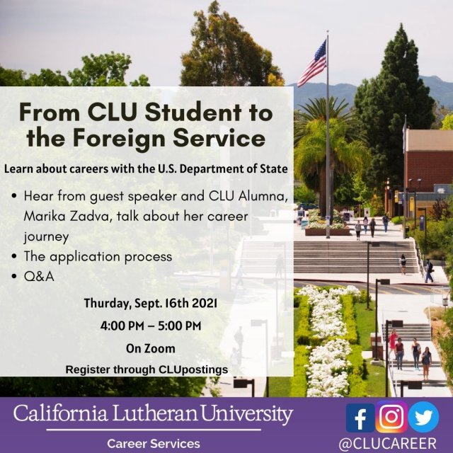From CLU Student to Foreign Service
