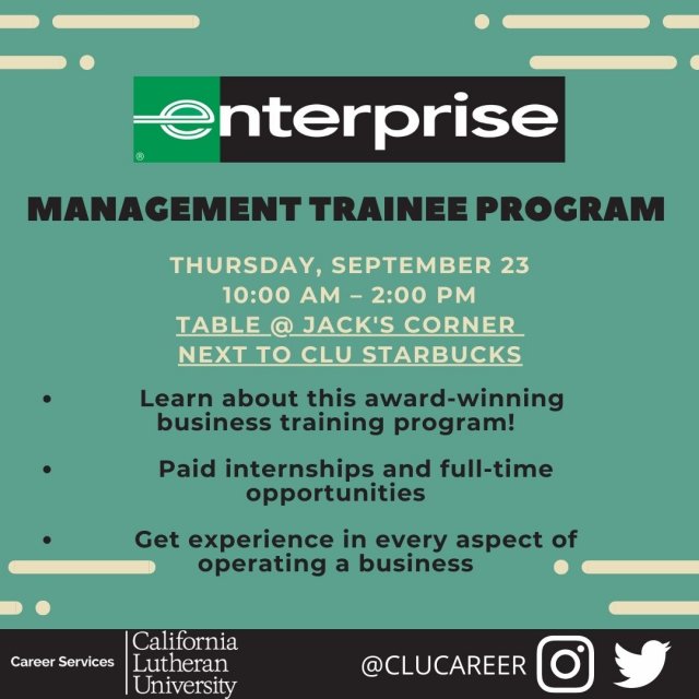 Recruiting On Campus: Enterprise Management Trainee Program