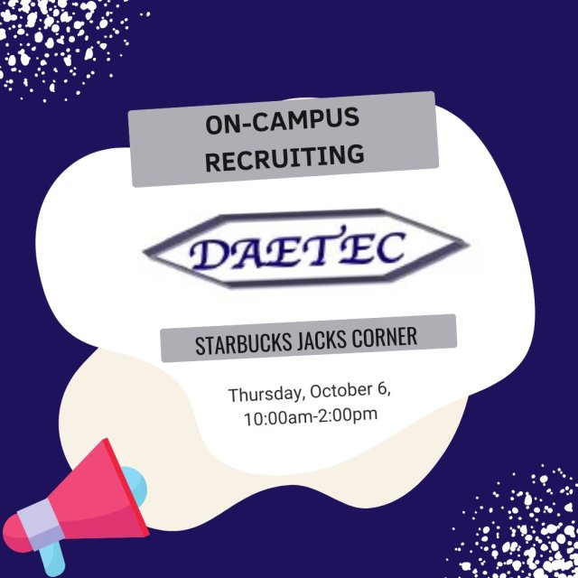Daetec, LLC Employer Recruitment Table