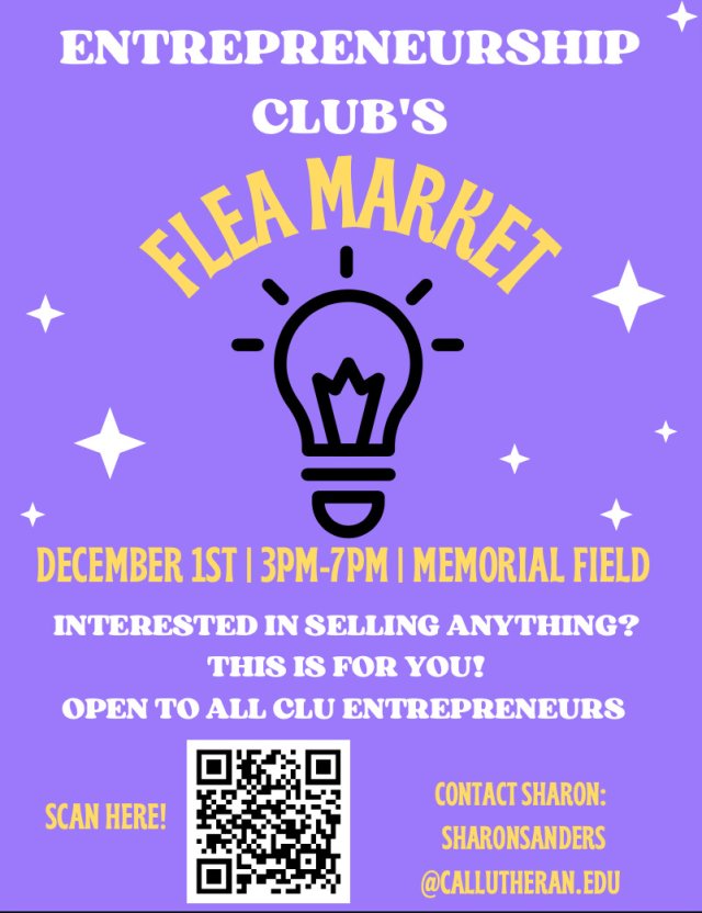 Entrepreneurship Club's Flea Market 
