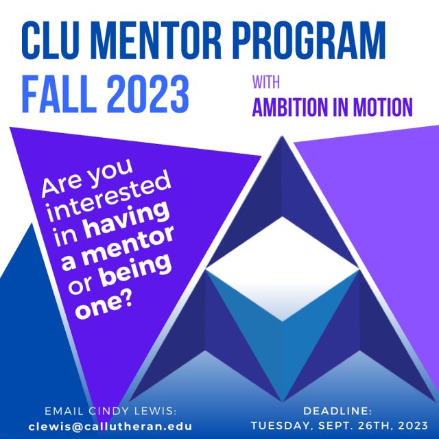  CLU Student/Alumni Mentor Program