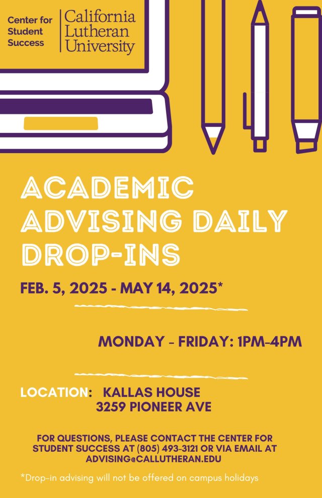 Academic Advising Daily Drop-Ins