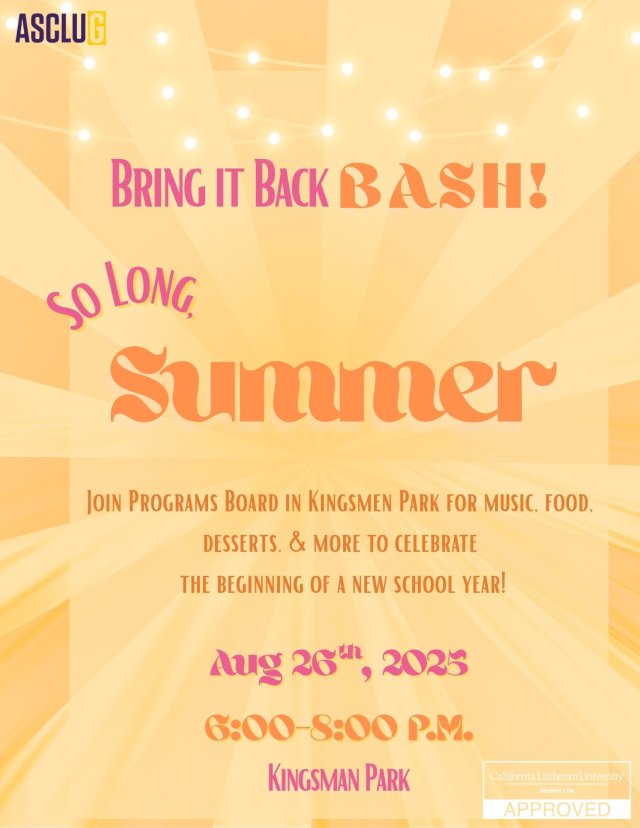 Programs Board Presents: Bring it Back Bash