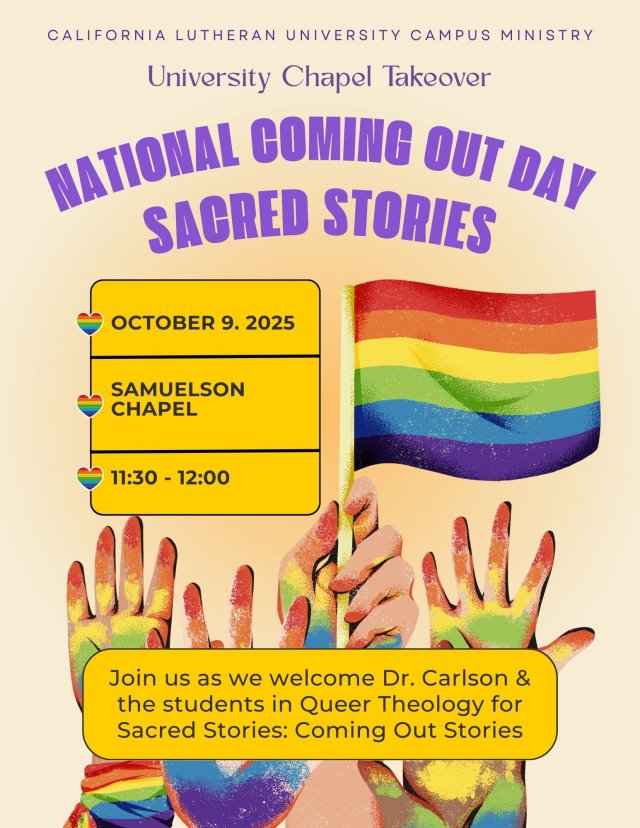 University Chapel: National Coming Out Day - Dr. Carlson and Queer Theology