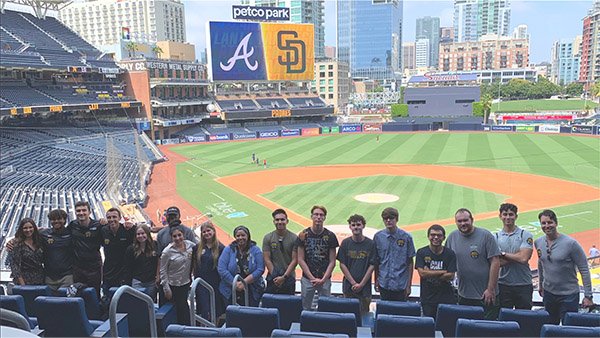 Sports Management Club visits the San Diego Padres | School of Management |  Cal Lutheran